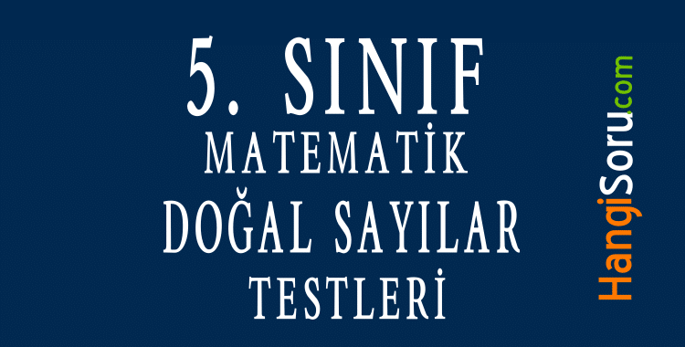 5 Sinif Matematik Dogal Sayilar Testi Pdf Indir Hangisoru Com