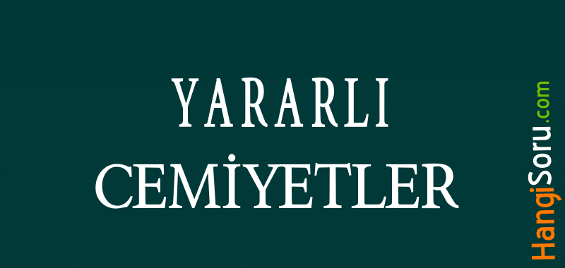 Yararlı Cemiyetler Hangileridir? Özellikleri - HangiSoru